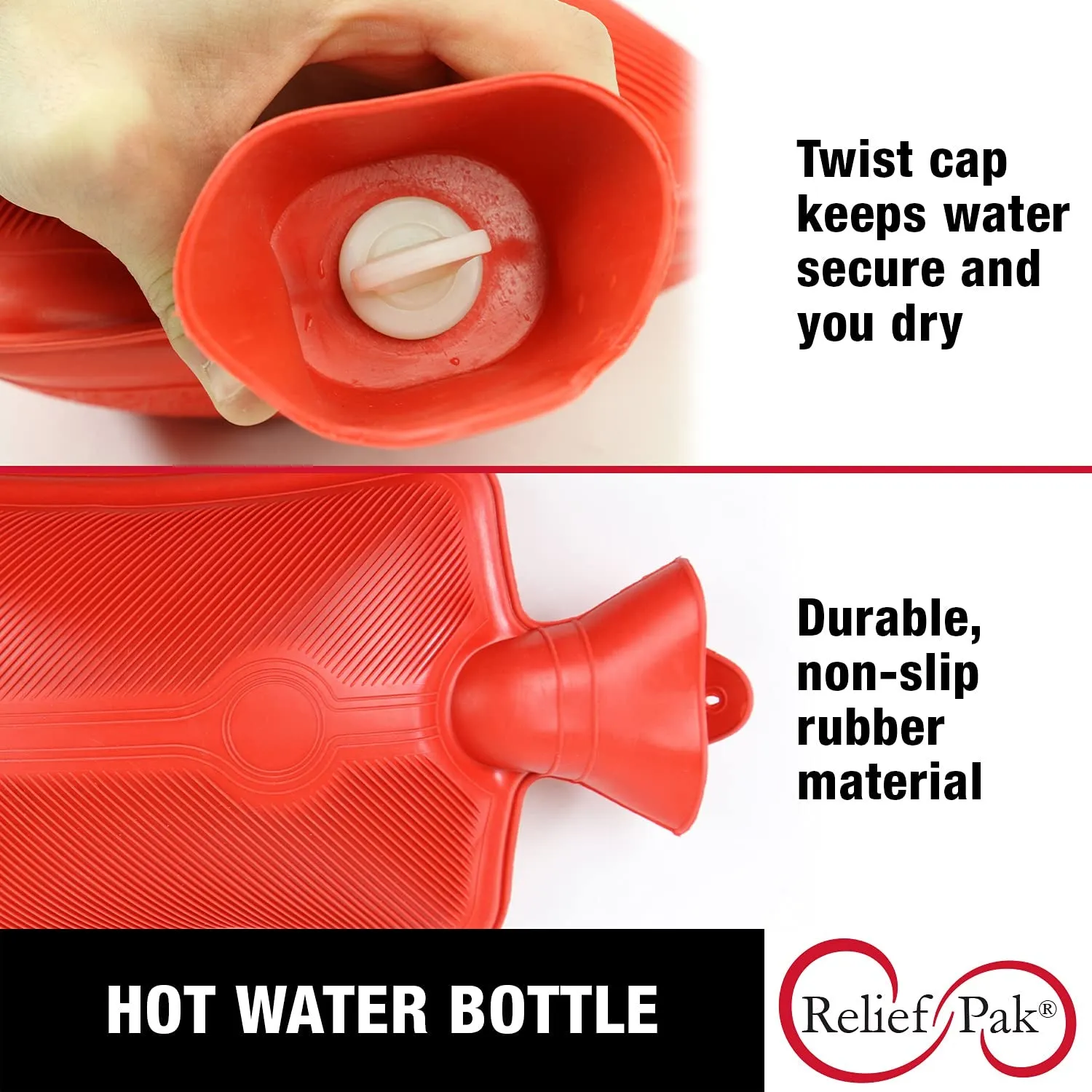 0395 (Small) Rubber Hot Water Heating Pad Bag for Pain Relief