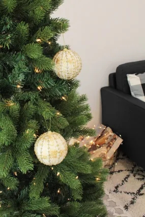 10CM BALL WITH STUD ACCENTS (2 PCS)