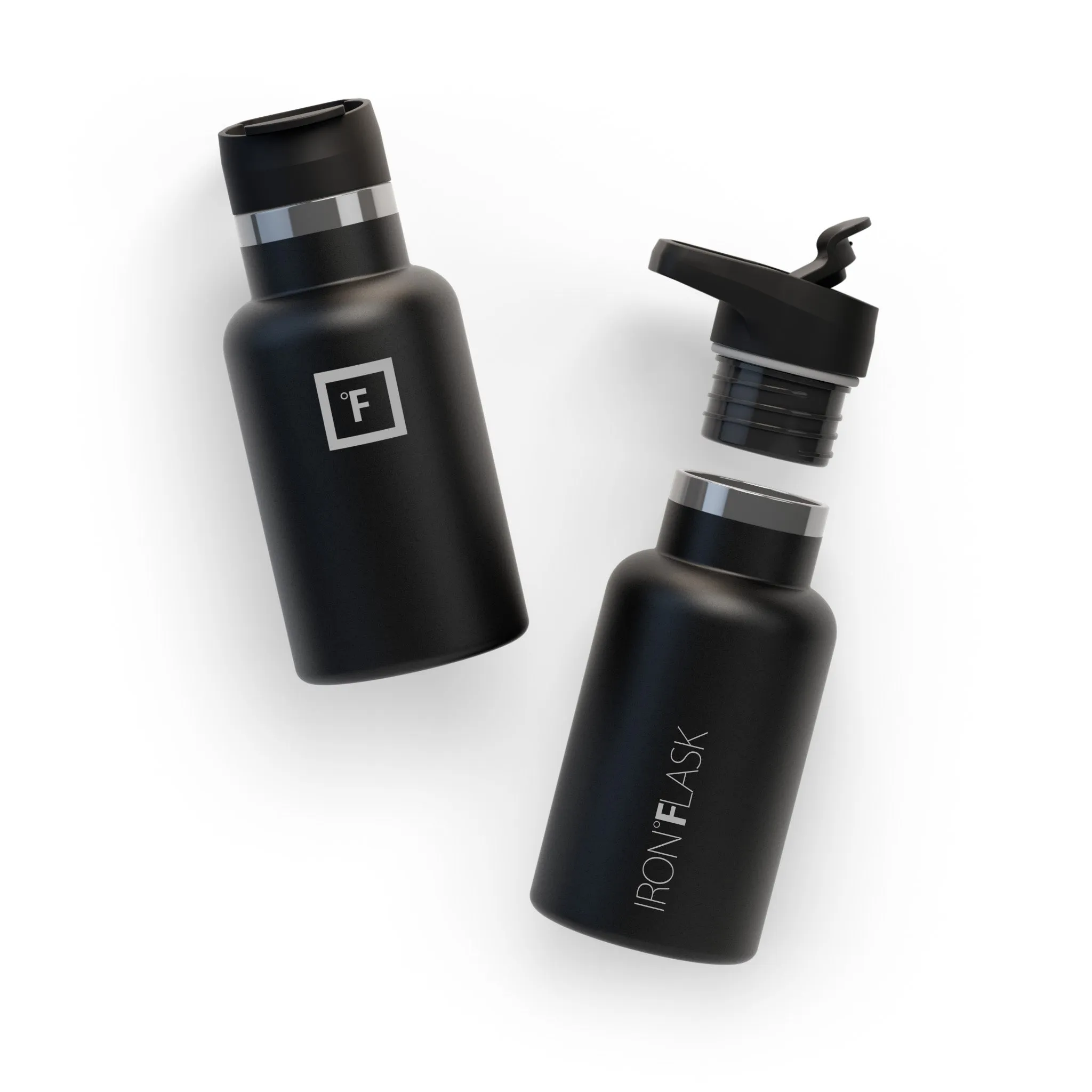 12 Oz Narrow Mouth Water Bottle with Spout Lid