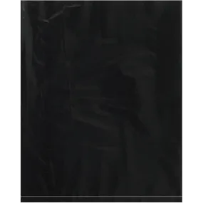 12 x 15" - 2 Mil Black Flat Poly Bags