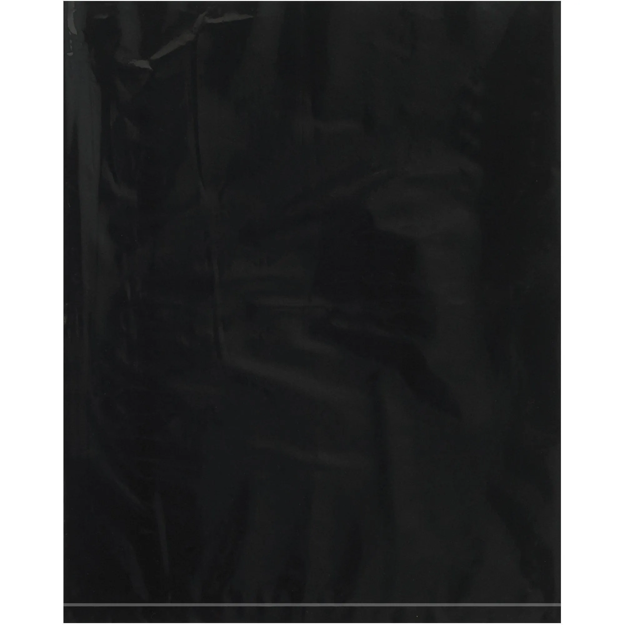 12 x 15" - 2 Mil Black Flat Poly Bags