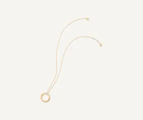 18K Yellow Gold Pendant With Diamonds