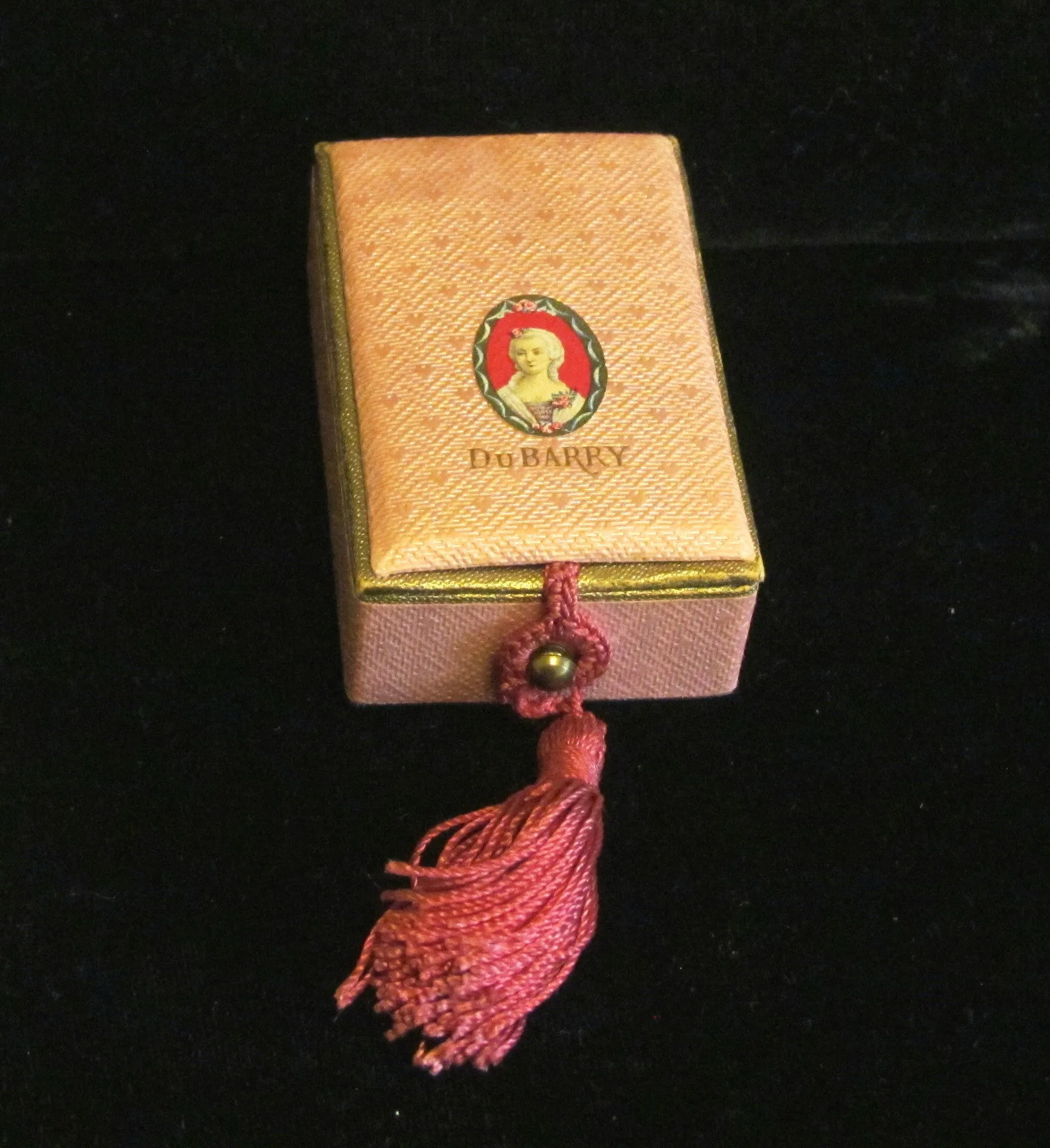 1900s DuBarry Hudnut Compact Purse Victorian Wristlet Purse In Original Box