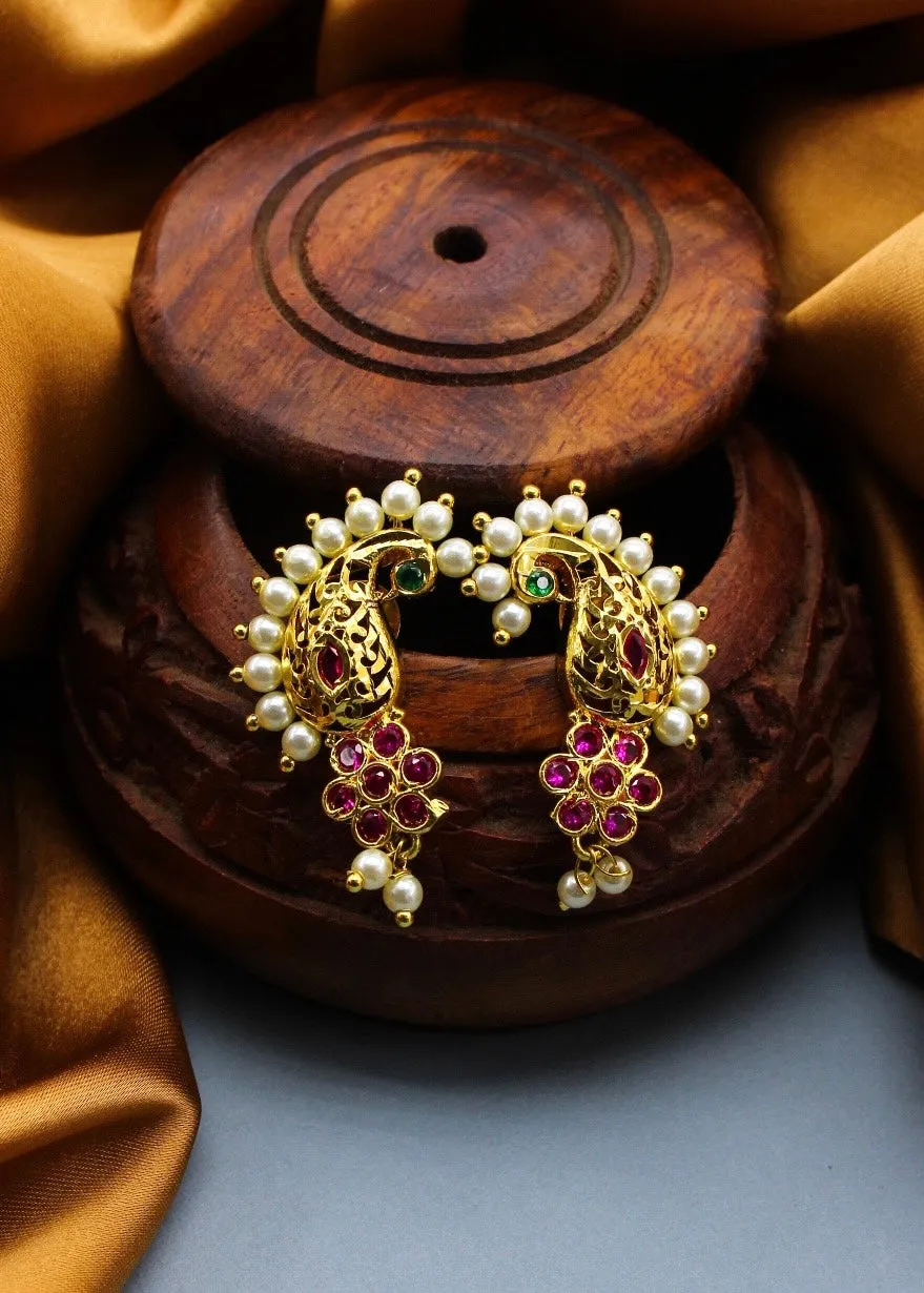 ADORABLE PEACOCK EARRINGS