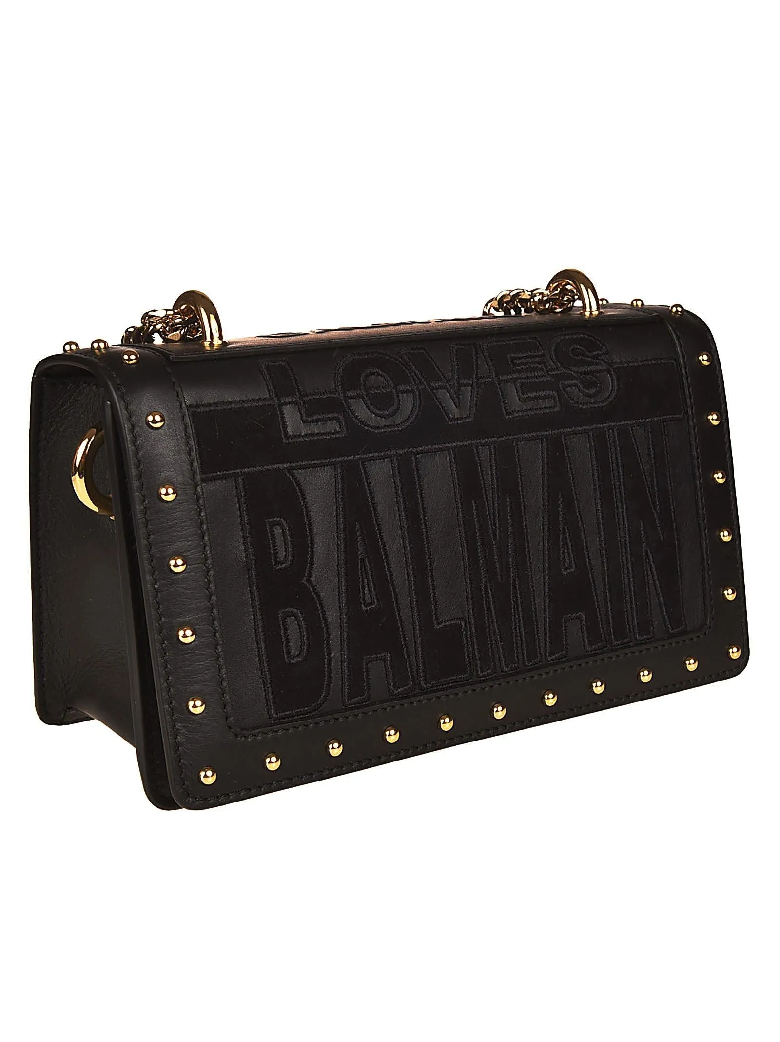 Balmain Loves Balmain Studded Crossbody Bag