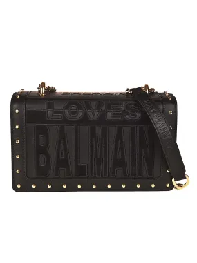 Balmain Loves Balmain Studded Crossbody Bag