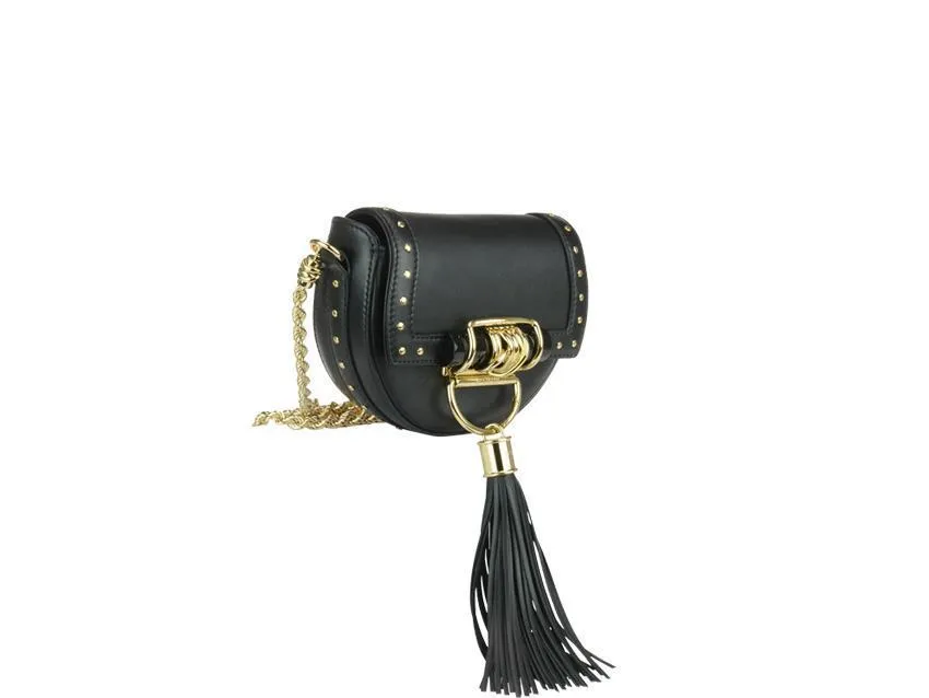 Balmain Studded Tassle Crossbody Bag