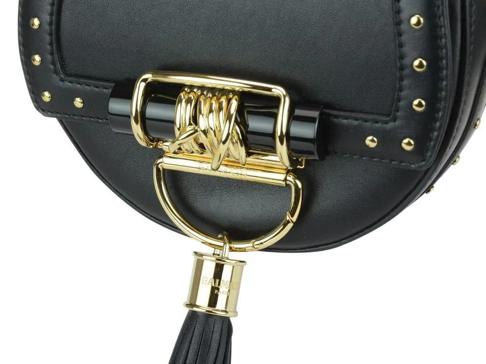 Balmain Studded Tassle Crossbody Bag