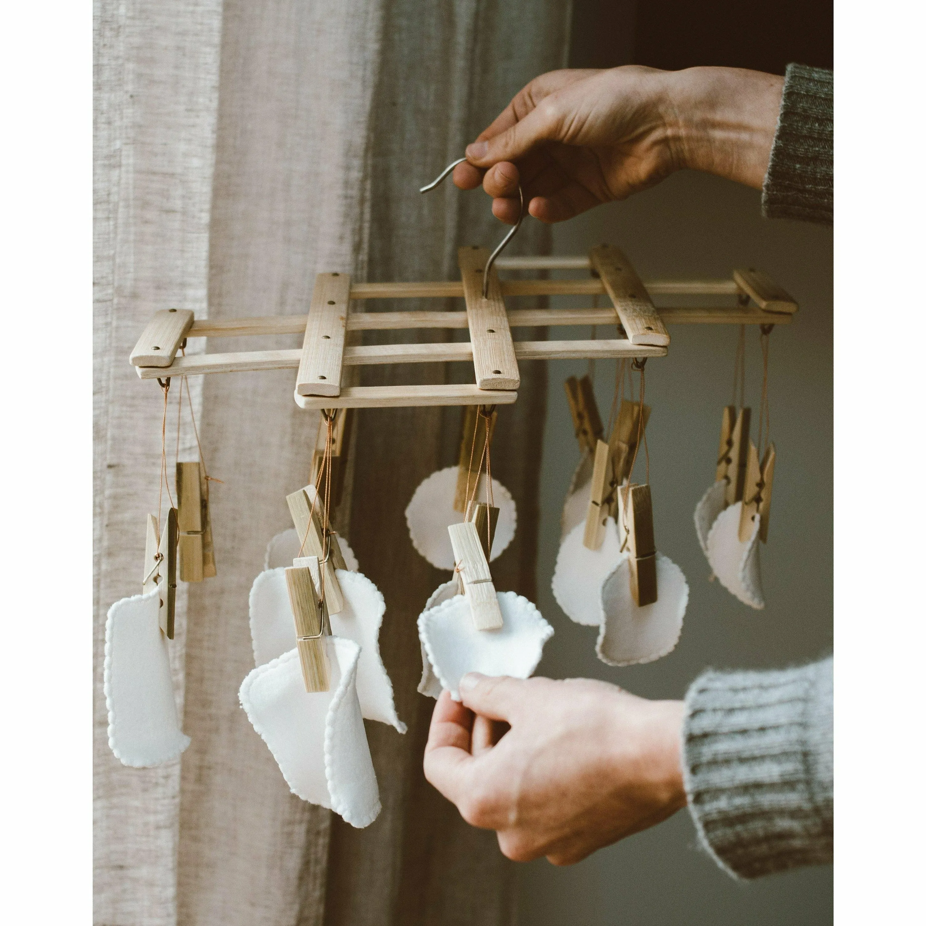 Bamboo Hanging Laundry Dryer