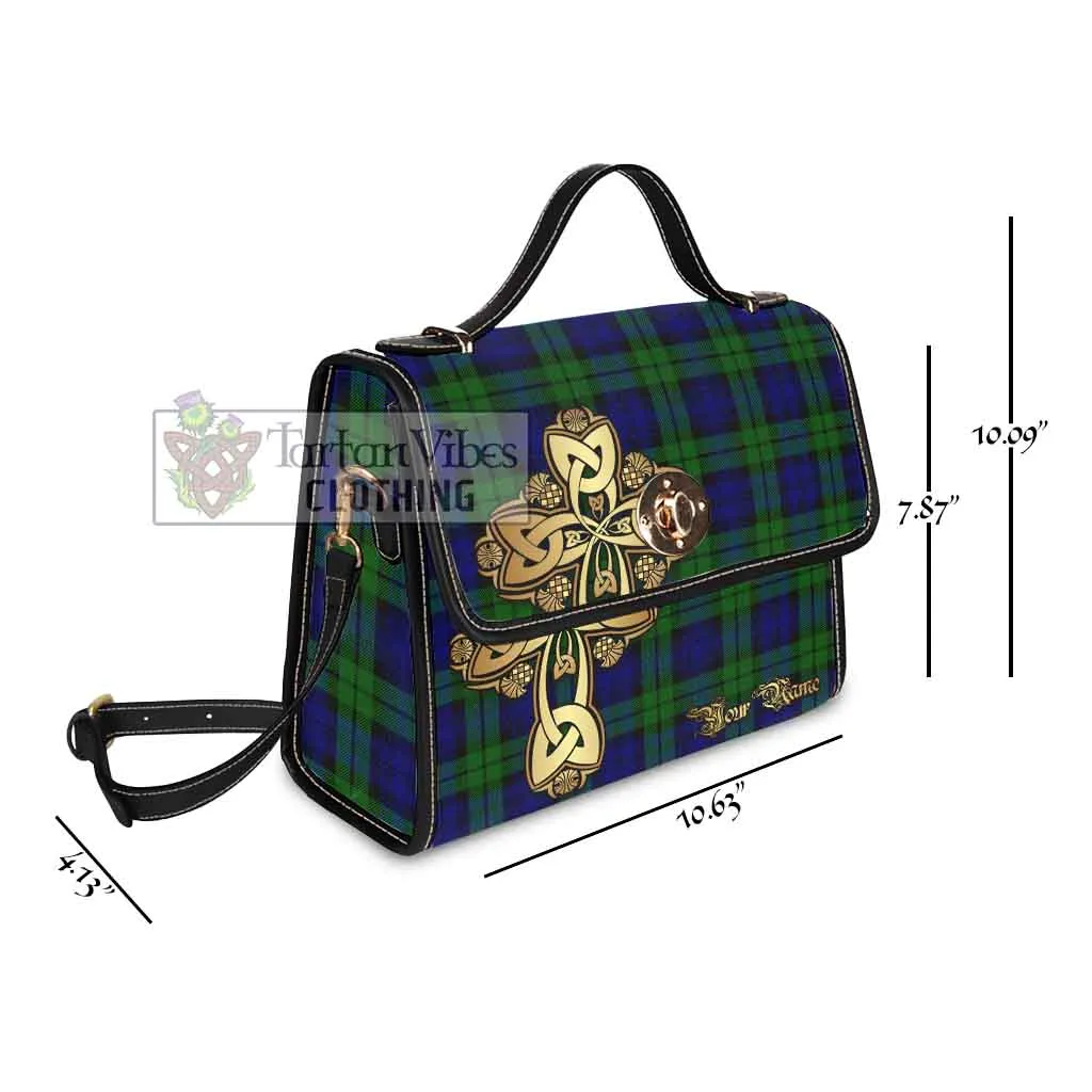 Bannatyne Tartan Waterproof Canvas Bag Golden Thistle Celtic Cross Style