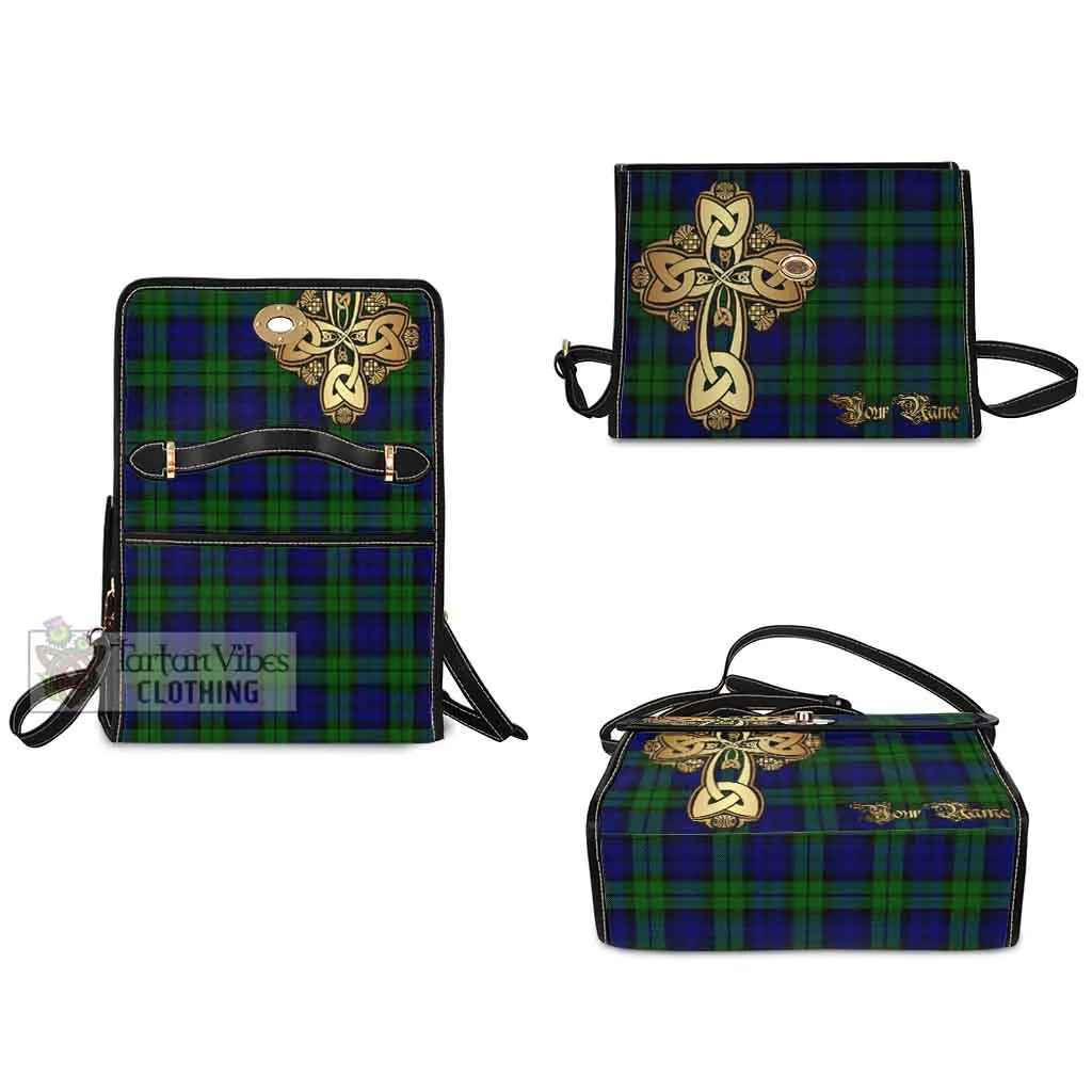 Bannatyne Tartan Waterproof Canvas Bag Golden Thistle Celtic Cross Style