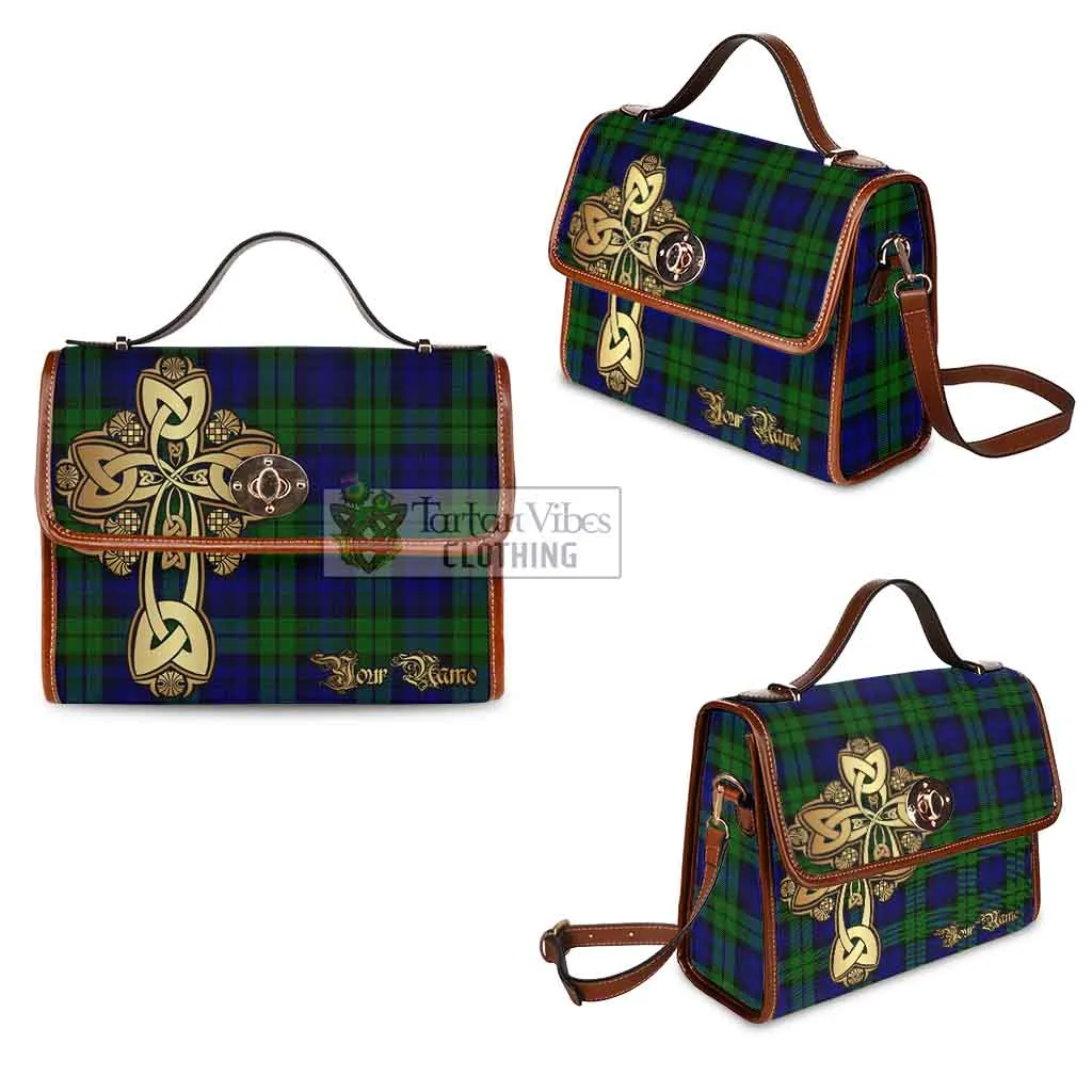 Bannatyne Tartan Waterproof Canvas Bag Golden Thistle Celtic Cross Style