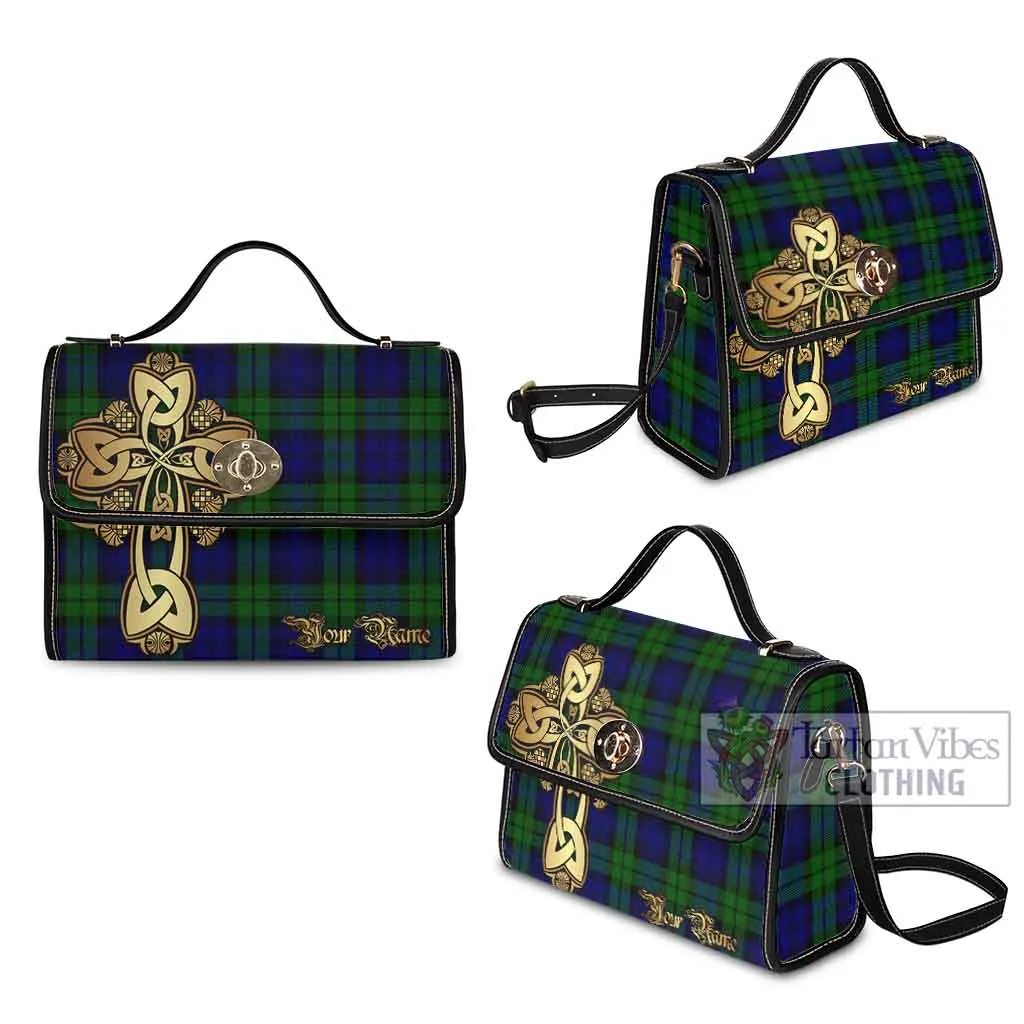 Bannatyne Tartan Waterproof Canvas Bag Golden Thistle Celtic Cross Style