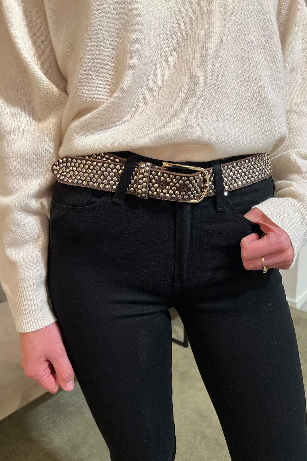 B.BELT - ZOE BROWN & GOLD 0670