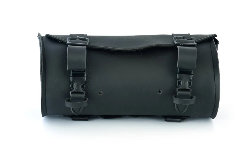 Black Construction Two Strap Tool Bag By Daniel Smart