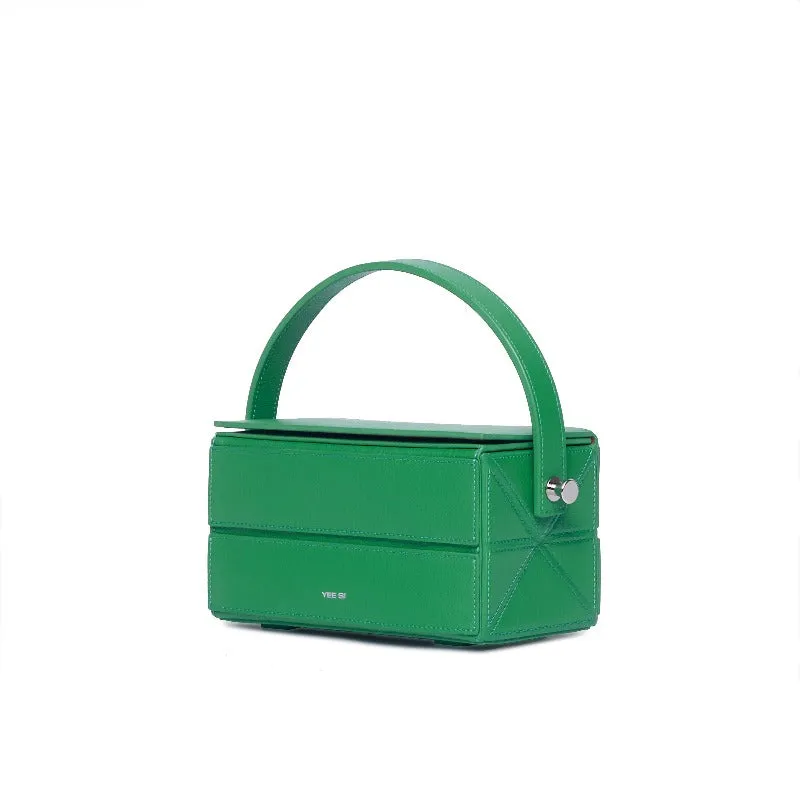 Block Mini Foldable Shoulder Bag - Green