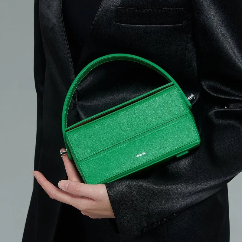 Block Mini Foldable Shoulder Bag - Green