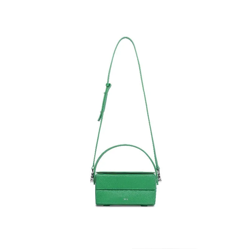 Block Mini Foldable Shoulder Bag - Green