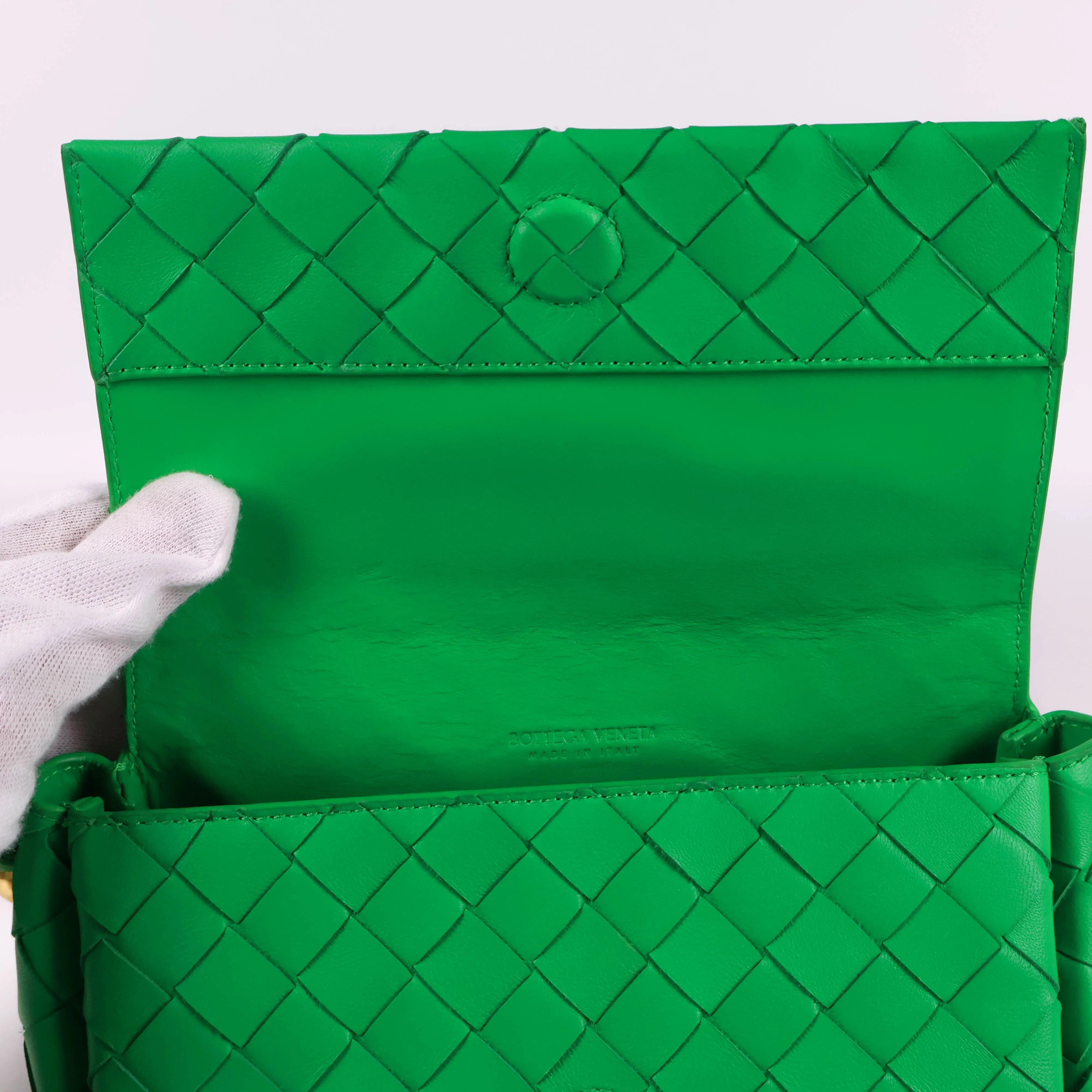 Bottega Veneta Multi Crossbody Pouch Green