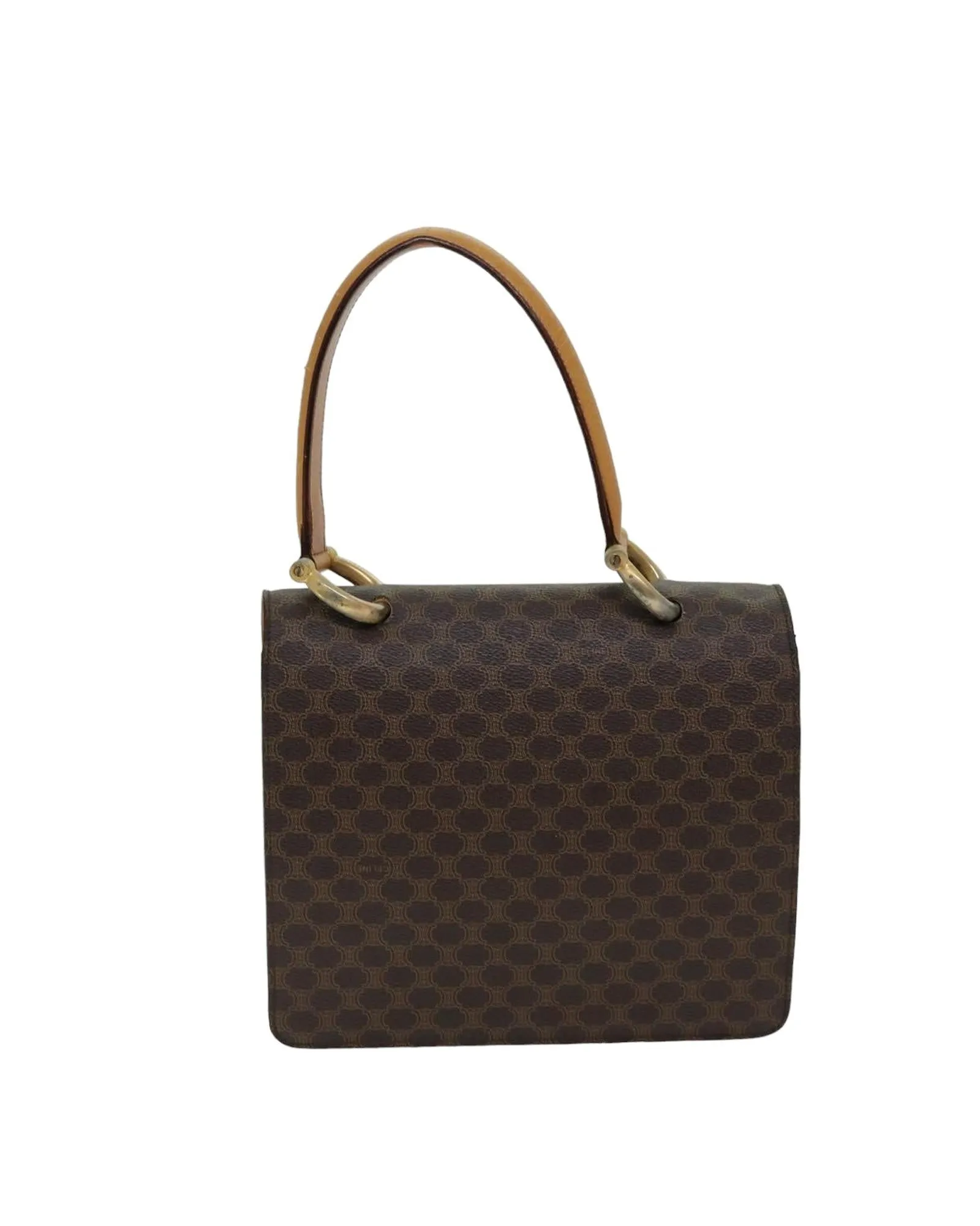 Canvas Brown Hand Bag with Handles and No Accessories - Authentic Italian Design (CD Rank) - SKU 76088