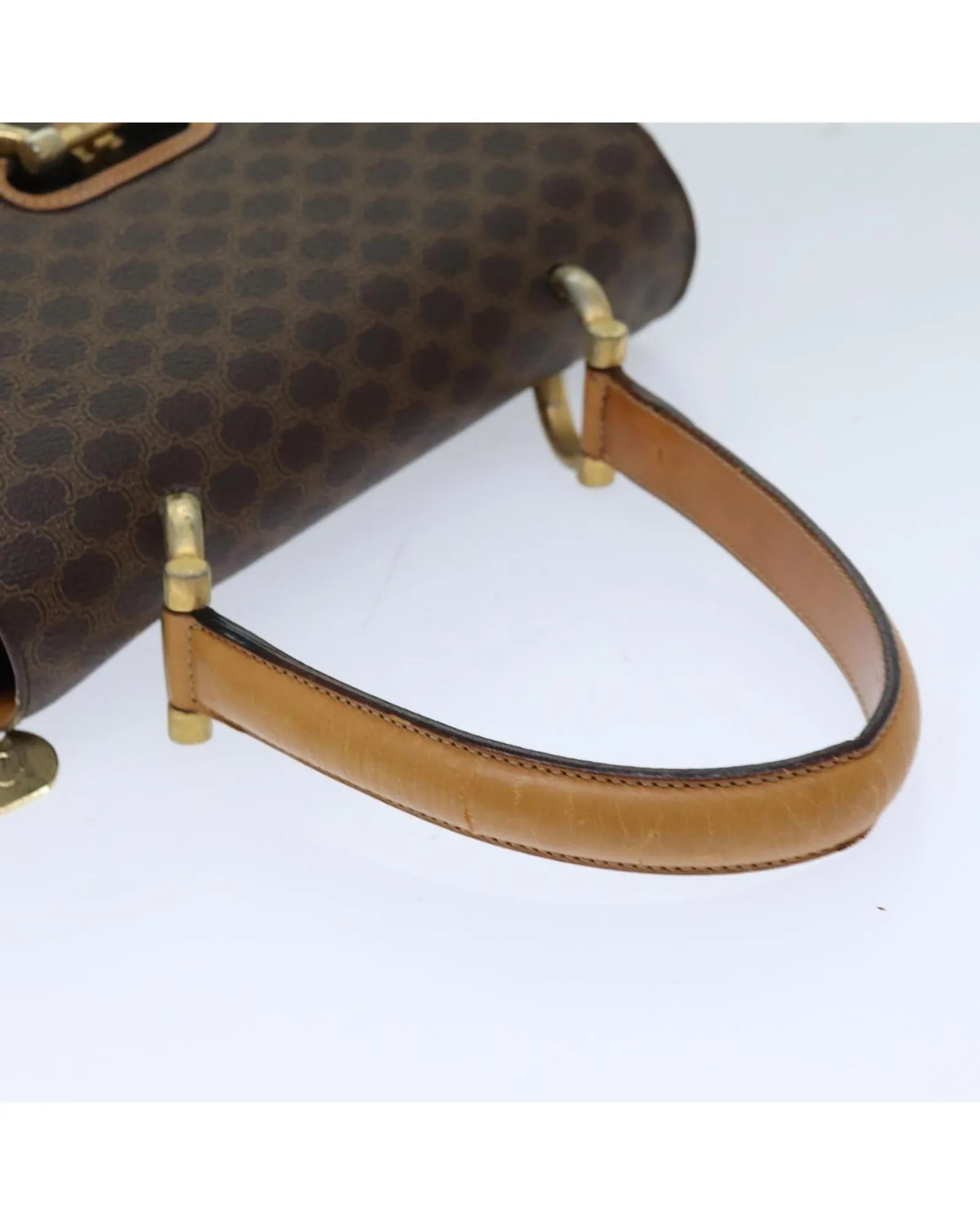 Canvas Brown Hand Bag with Handles and No Accessories - Authentic Italian Design (CD Rank) - SKU 76088