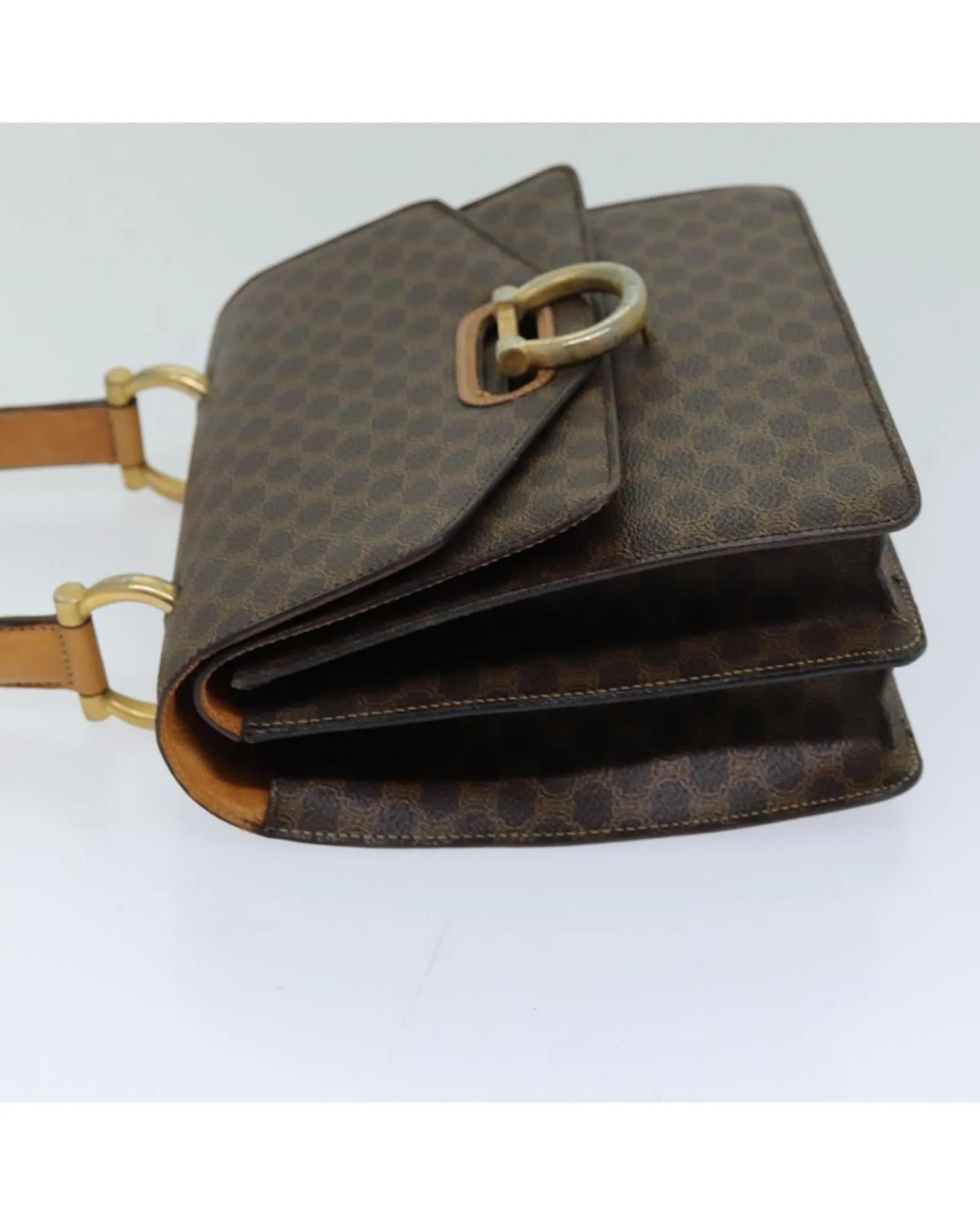 Canvas Brown Hand Bag with Handles and No Accessories - Authentic Italian Design (CD Rank) - SKU 76088