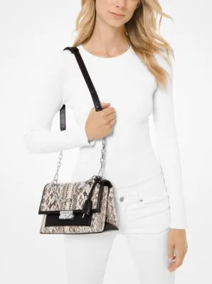 Cece Medium Snakeskin Shoulder Bag