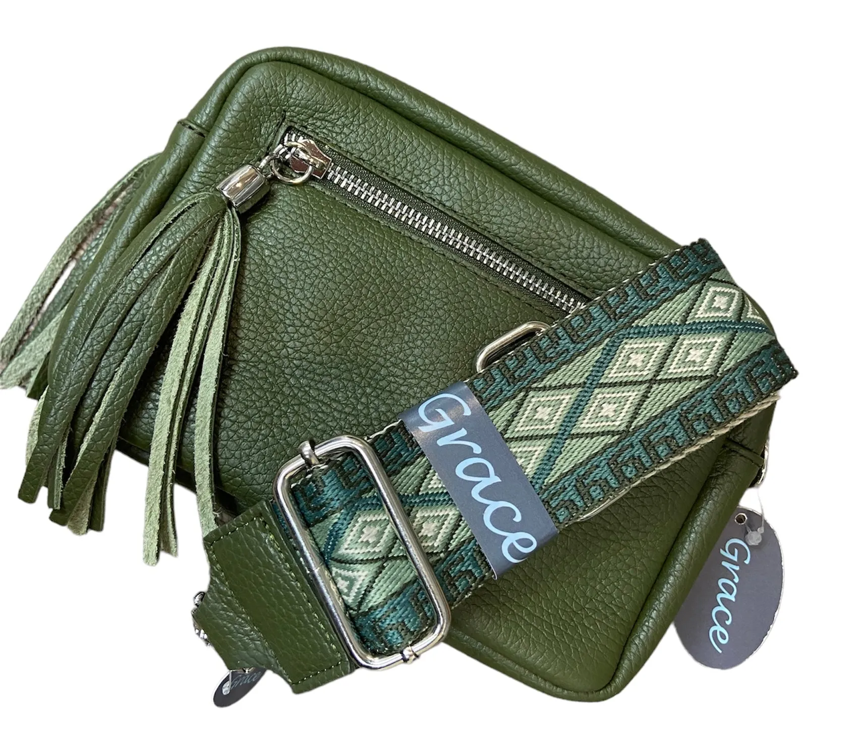 CHRISTINA  Italian leather small cross body bag