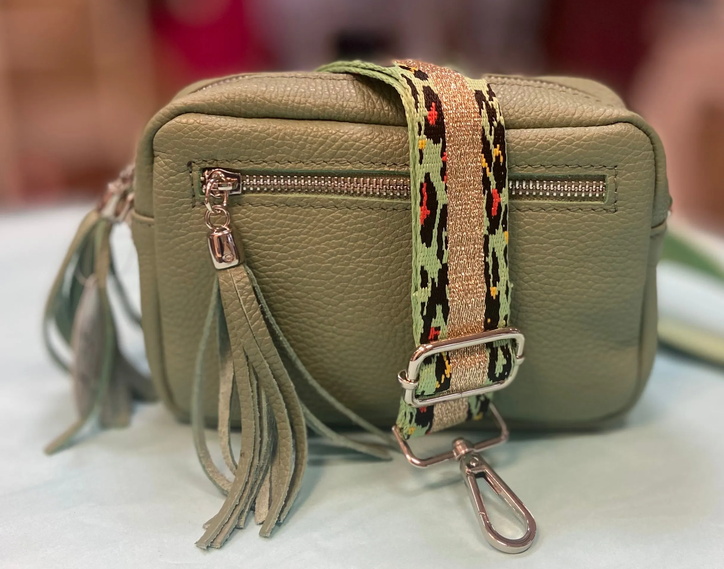 CHRISTINA  Italian leather small cross body bag
