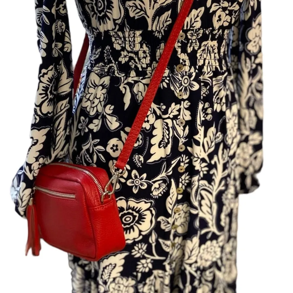 CHRISTINA  Italian leather small cross body bag