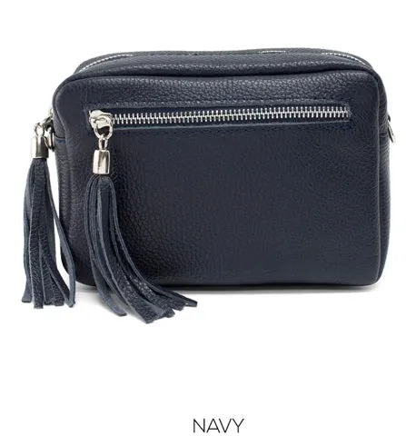 CHRISTINA  Italian leather small cross body bag