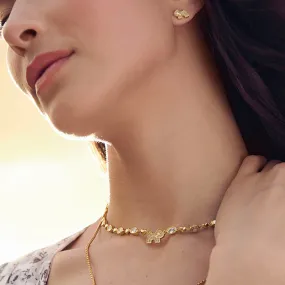 Cloud Haven Crystal Logo Necklace