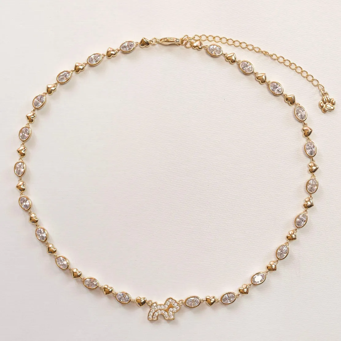 Cloud Haven Crystal Logo Necklace