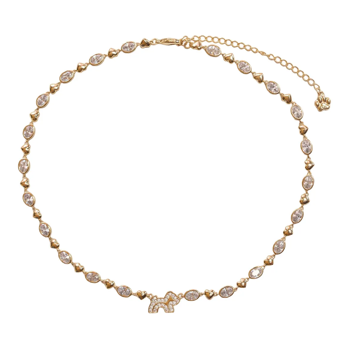 Cloud Haven Crystal Logo Necklace