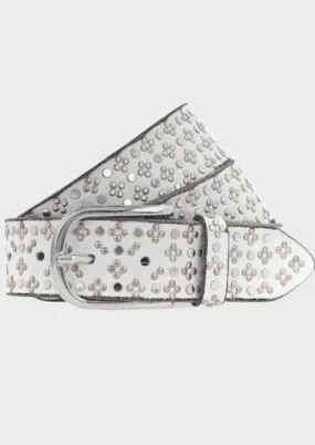 Clover Belt with Studs