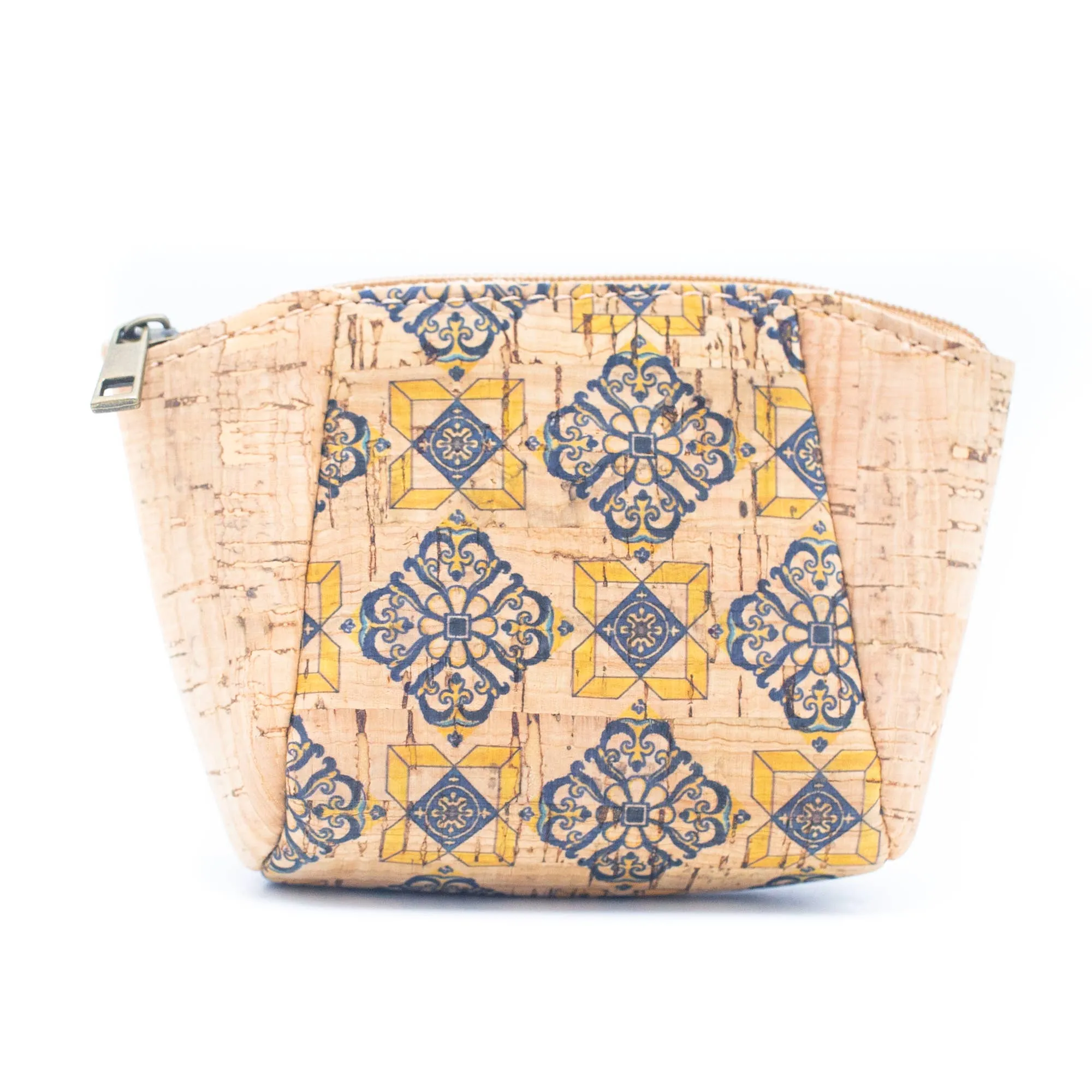 Cork coin purse cube pattern wallet BAGF-003 (10units)