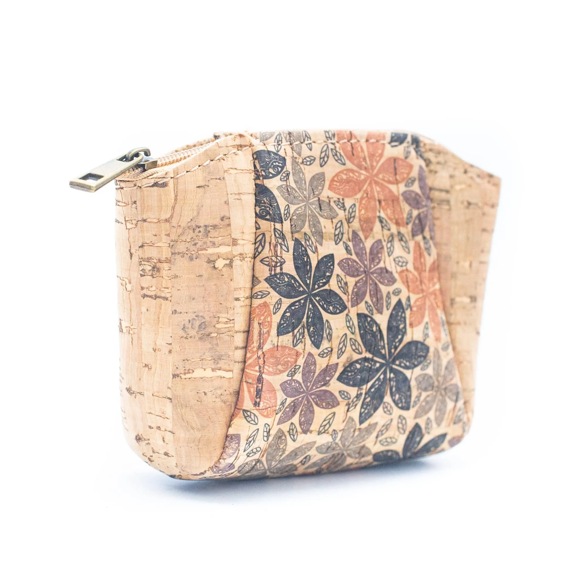 Cork coin purse cube pattern wallet BAGF-003 (10units)