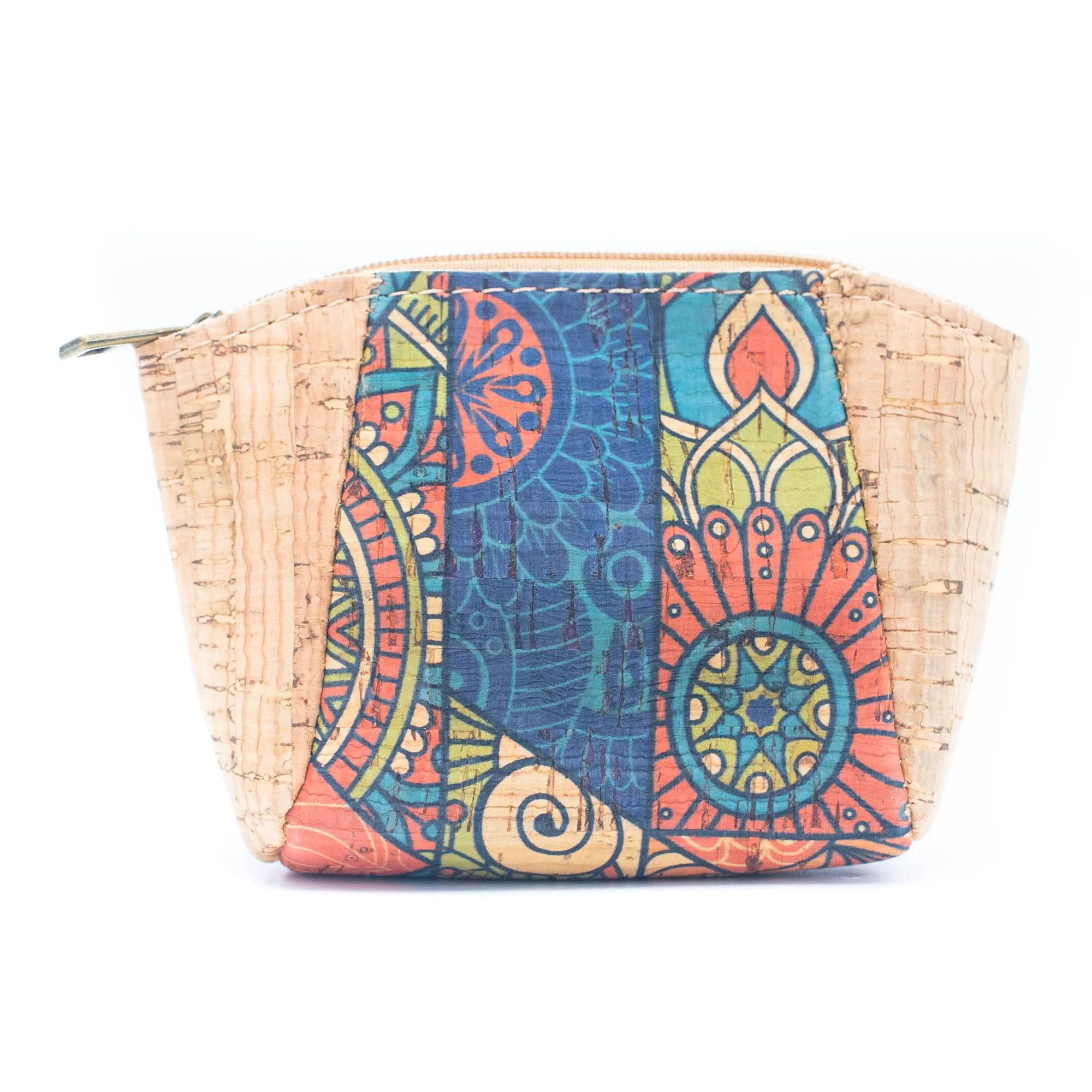 Cork coin purse cube pattern wallet BAGF-003 (10units)