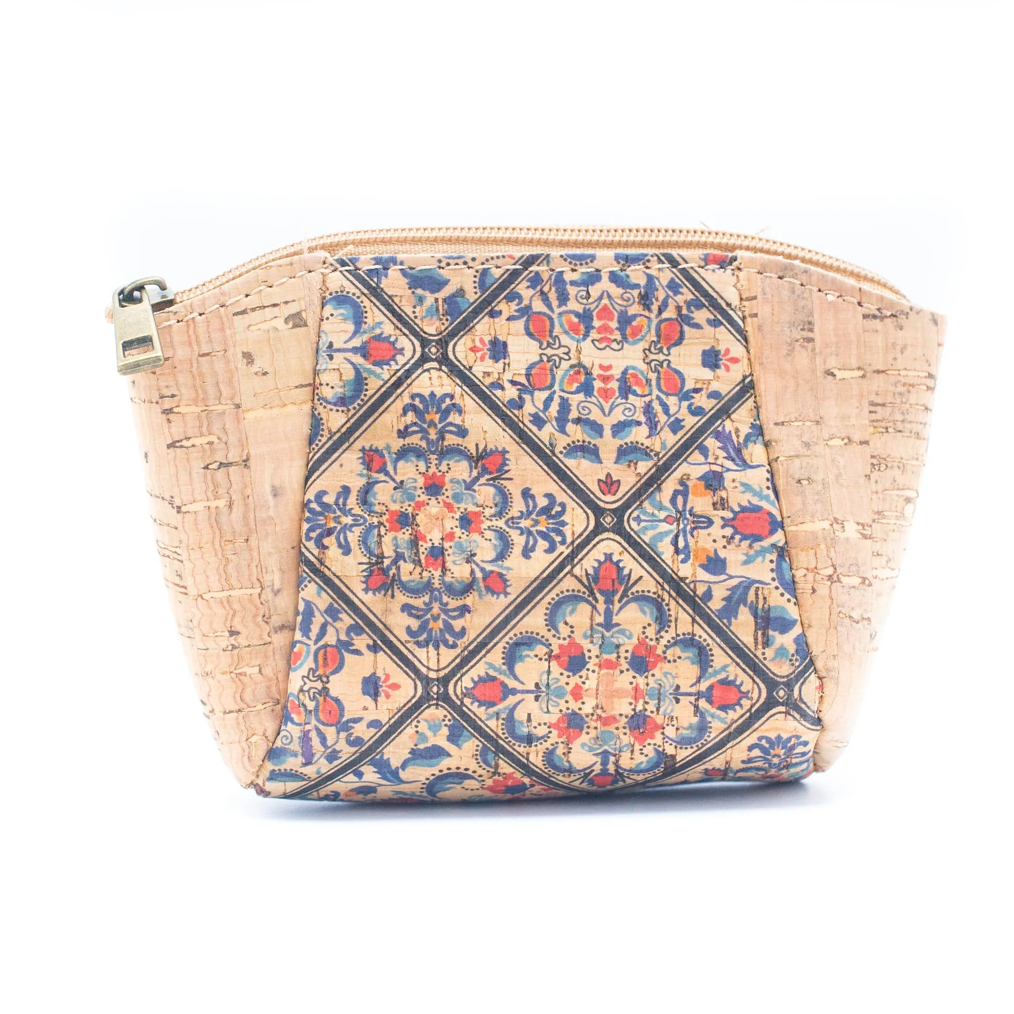 Cork coin purse cube pattern wallet BAGF-003 (10units)