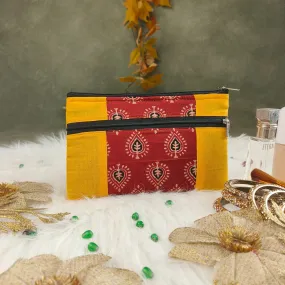 Cotton Multizip Purse Multicolours