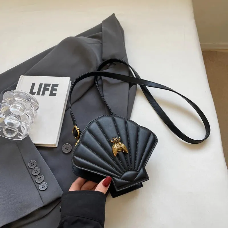 Cross-Body/Shoulder Shell Bag With Detachable Strap