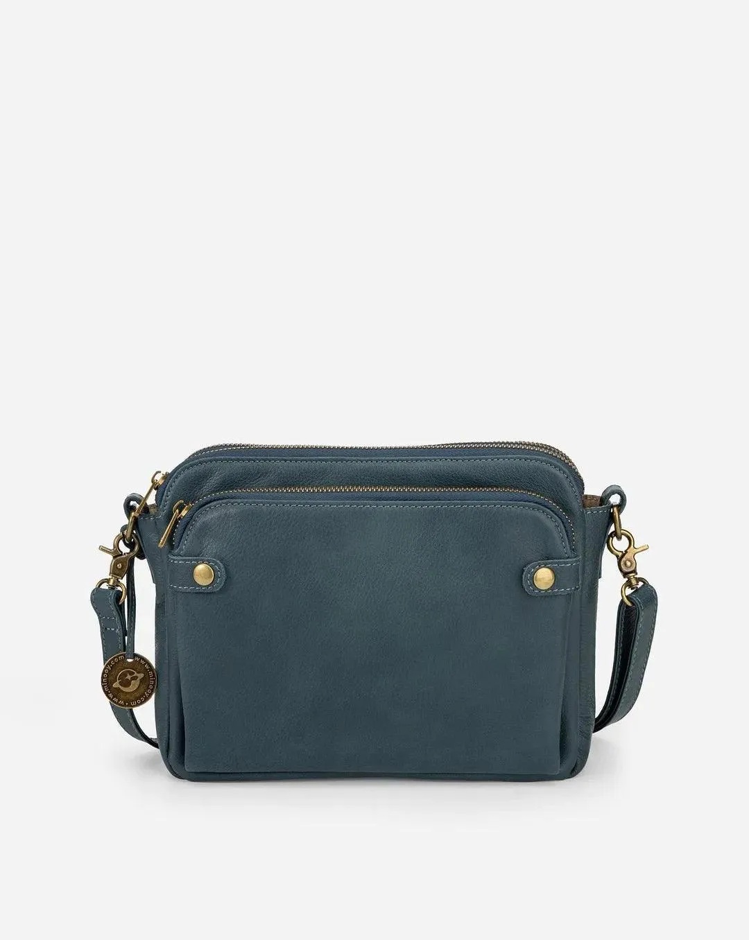 Crossbody Leather Shoulder Bags And Clutches with Three-Layer