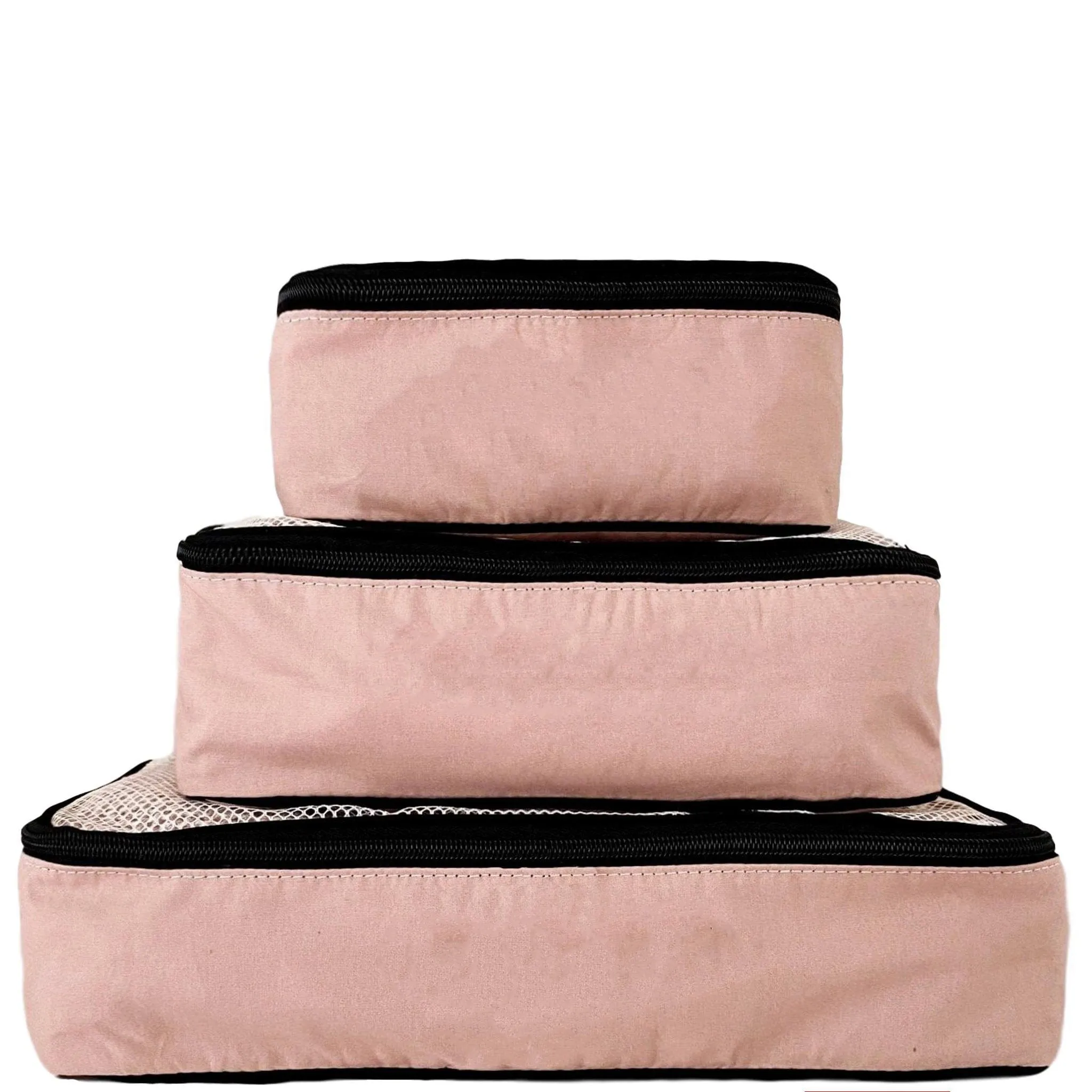 CUSTOM Natural Cotton Packing Cubes, Set of 3