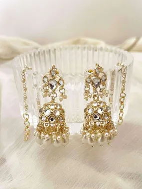 Designer Kundan Studded Jhumka