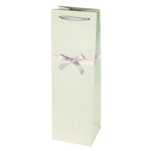 Elegant Blue and Silver Wine Bag by Cakewalk