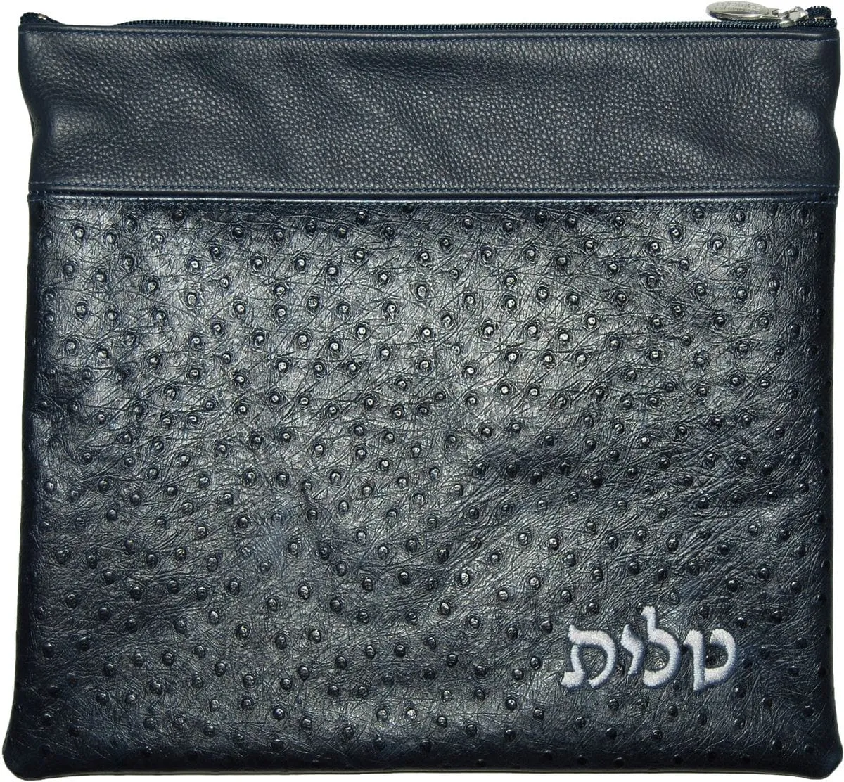 Exotic Ostrich Leather Tallis &amp; Tefillin Bag 610F-NV