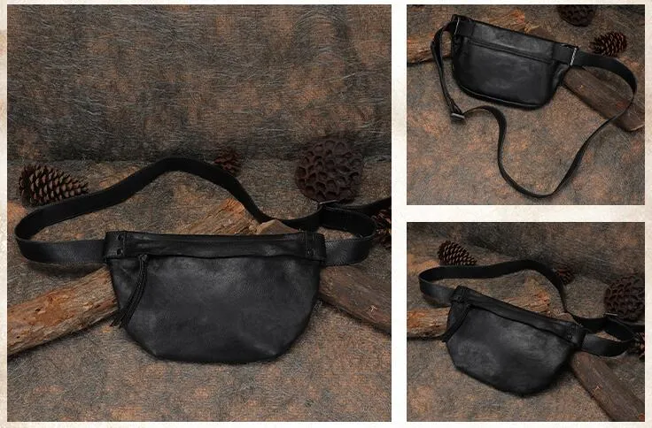 Fashion Women's Crossbody Chest Bag Leather Sling Pack Bag For Women