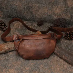 Fashion Women's Crossbody Chest Bag Leather Sling Pack Bag For Women