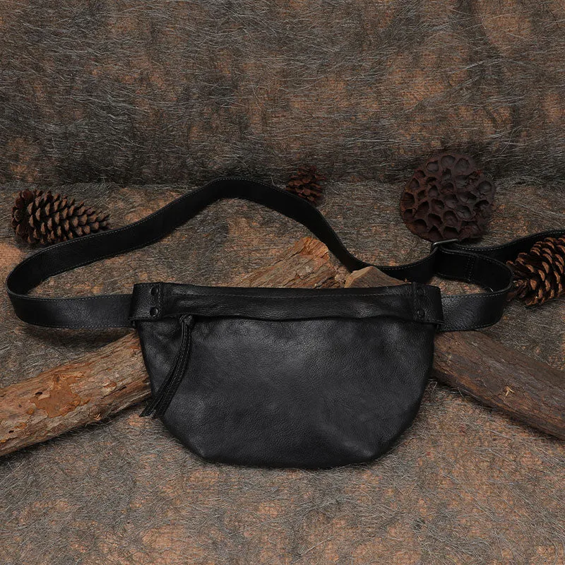Fashion Women's Crossbody Chest Bag Leather Sling Pack Bag For Women