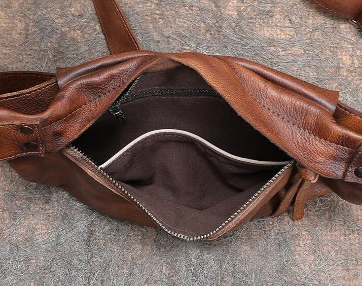 Fashion Women's Crossbody Chest Bag Leather Sling Pack Bag For Women